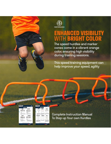 Kit de Entrenamiento de Agilidad 1PERFORMANCE ATE01 - Escalera, Vallas y Conos