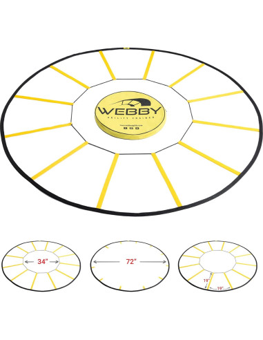 Escalera de Agilidad Circular Webby - Entrenador de Velocidad 1.83m