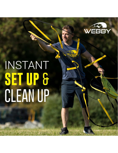 Escalera de Agilidad Circular Webby - Entrenador de Velocidad 1.83m