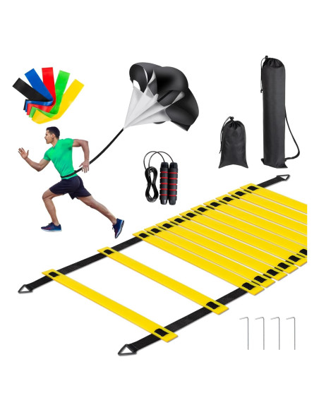 Juego de Entrenamiento de Fútbol MIVERYEA - Escalera Agilidad 6.1m