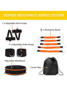 Bandas de Resistencia OYINDIZ 200LBS para Boxeo y Entrenamiento 2