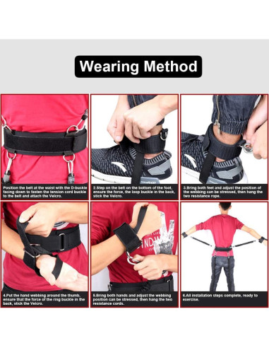 Juego de bandas de resistencia YNXing 250 lb para boxeo y fitness