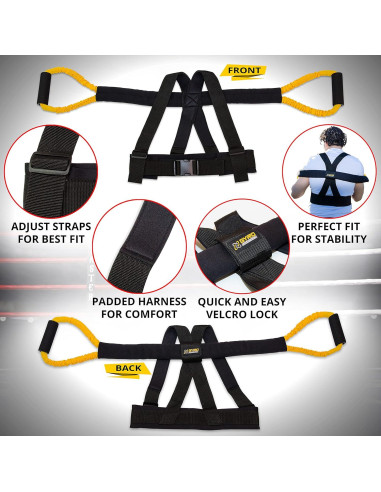 Conjunto de bandas de resistencia Gyro Fitness para boxeo