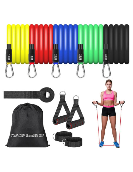 Juego de Bandas de Resistencia AGM con Mangos y Anclaje