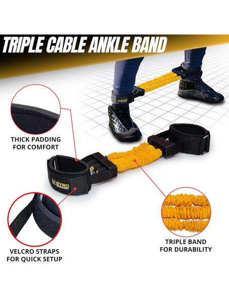 Conjunto de bandas de resistencia Gyro Fitness para boxeo