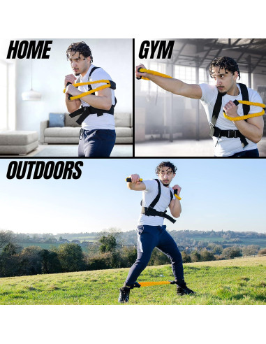 Conjunto de bandas de resistencia Gyro Fitness para boxeo