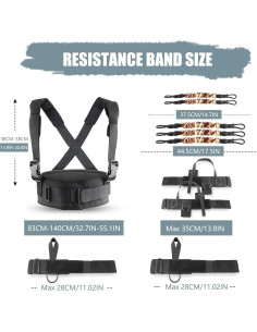 Bandas de Resistencia YNXing para Boxeo y Fitness 300 lbs 2