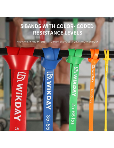 Bandas de Resistencia WIKDAY W-RB-HQ Multicolor 3.6-56.7 kg