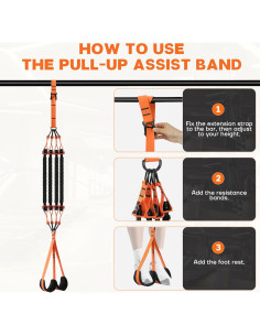 Bandas de Asistencia para Pull Up KOTTVR - Alta Resistencia Naranja 2