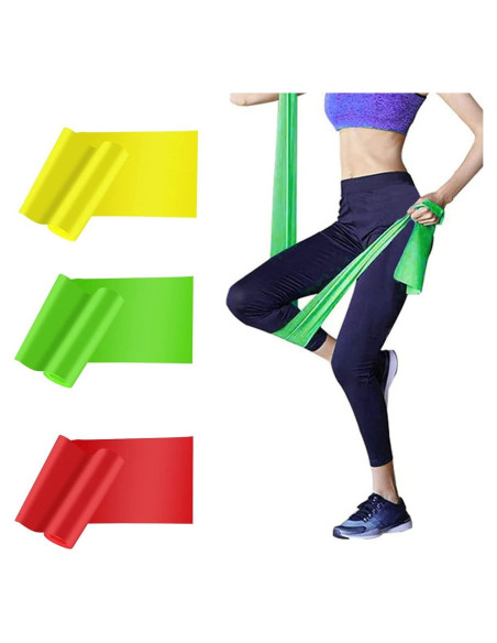 Paquete de 3 Bandas de Resistencia HAIBEI 150 cm Antideslizantes