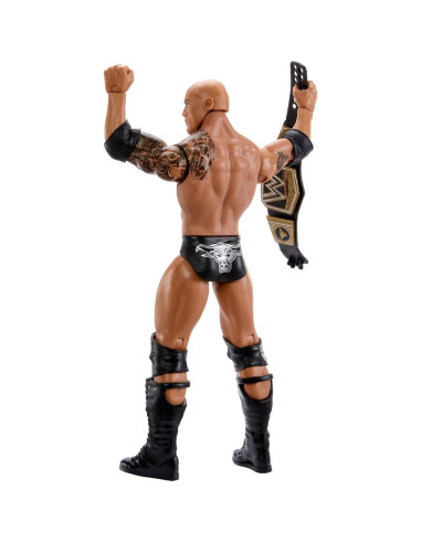 Figura de Acción WWE La Roca con Cinturón Mattel 26.5cm