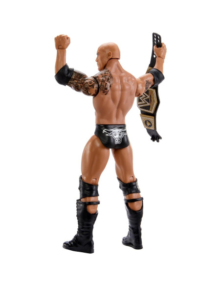 Figura de Acción WWE La Roca con Cinturón Mattel 26.5cm Figura de Acción WWE La Roca con Cinturón Mattel 26.5cm