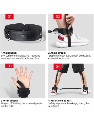 Bandas de Resistencia Ycendelion 200LBS para Boxeo y Fuerza