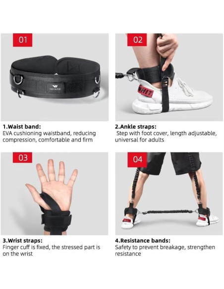 Bandas de Resistencia Ycendelion 200LBS para Boxeo y Fuerza