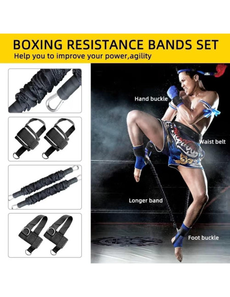 Bandas de Resistencia Ycendelion 200LBS para Boxeo y Fuerza