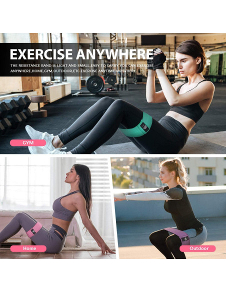 Juego de Bandas de Resistencia CFX - 3 Niveles Antideslizantes