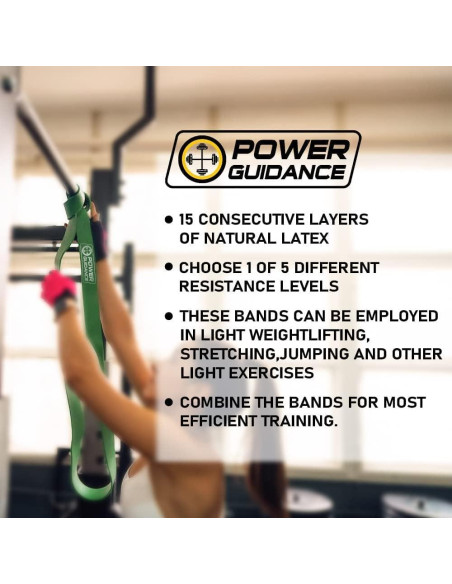 Bandas de Resistencia POWER GUIDANCE - Conjunto de 5 Niveles