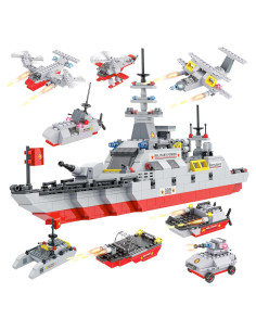 Conjunto de Bloques de Construcción Acorazado Militar INRATELL 952 Piezas