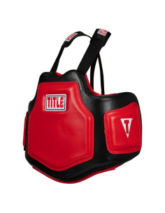 Protector Corporal de Boxeo Title Boxing 2.0 Negro/Rojo 15x15x19cm