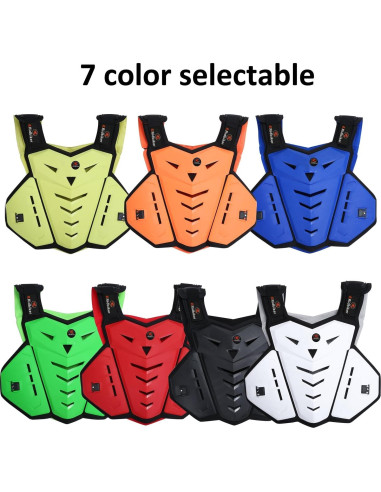 Protector de Pecho RIDBIKER para Motocicleta Ajustable Negro