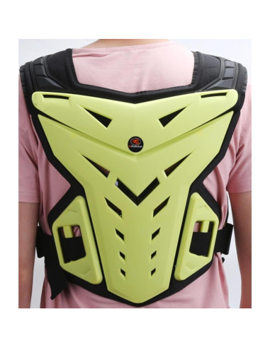 Protector de Pecho RIDBIKER para Motocicleta Ajustable Negro