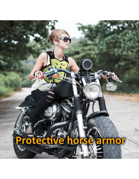 Protector de Pecho RIDBIKER para Motocicleta Ajustable Negro