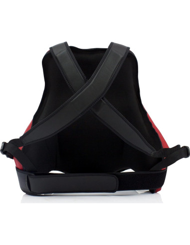 Chaleco Protector Fairtex TV2 para Muay Thai y MMA - Negro/Rojo