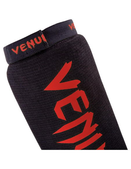 Protectores de Espinillas Venum Kontact - Negro/Rojo, Talla Única