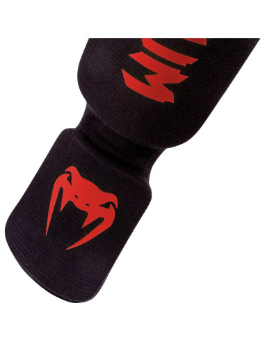 Protectores de Espinillas Venum Kontact - Negro/Rojo, Talla Única