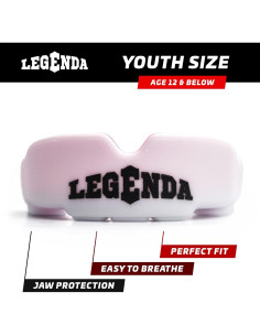 Protector Bucal Profesional Legenda Kids Blanco/Rosa 2