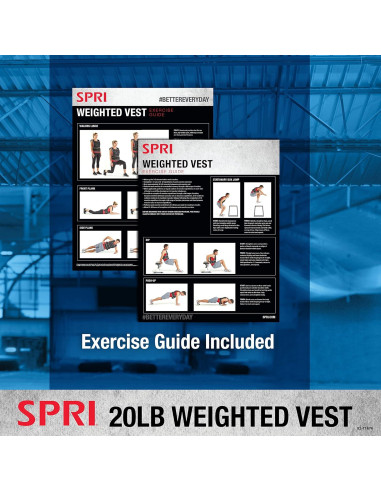 Chaleco con peso SPRI 9 kg ajustable para entrenamiento