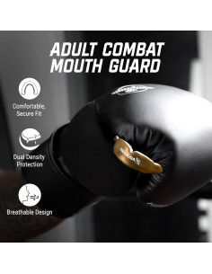 Protector Bucal Hayabusa Adulto Oro/Blanco para Deportes de Combate 2