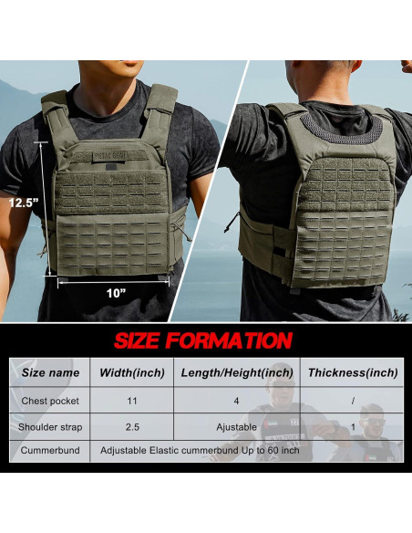 Chaleco Táctico con Peso Ajustable PETAC GEAR - Fitness 9.07 kg