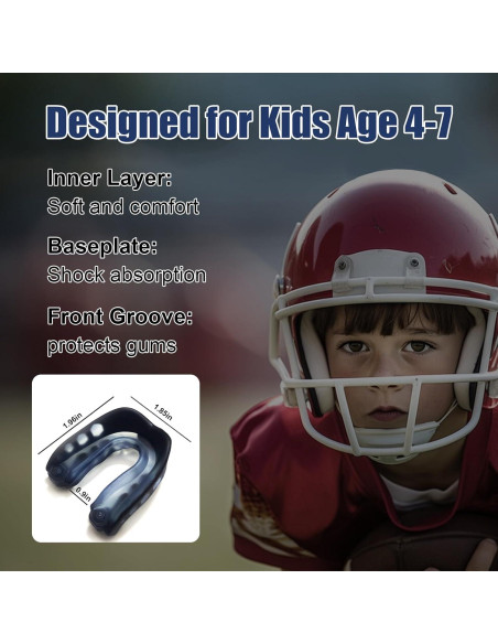 Protector Bucal Deportivo KLASHE para Niños 4-8 Años - Paquete de 2