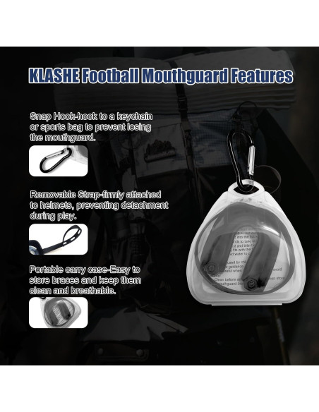 Protector Bucal Deportivo KLASHE para Niños 4-8 Años - Paquete de 2