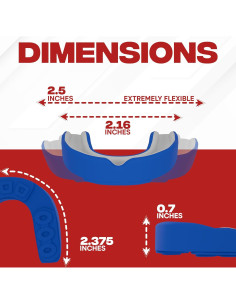Protector Bucal Safe Grin para Boxeo y MMA - Azul 2