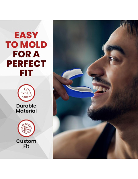 Protector Bucal Safe Grin para Boxeo y MMA - Azul