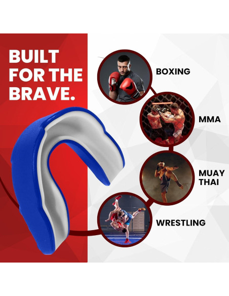 Protector Bucal Safe Grin para Boxeo y MMA - Azul