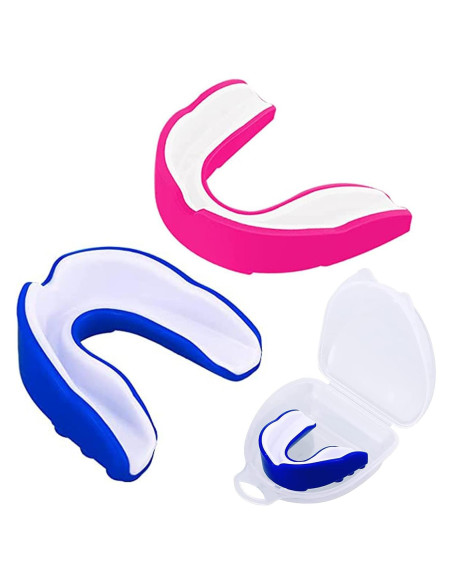 Paquete de 2 Protectores Bucales Deportivos Geodurn para Niños