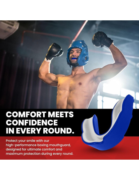 Protector Bucal Safe Grin para Boxeo y MMA - Azul