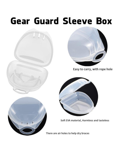 Paquete de 2 Protectores Bucales Deportivos Geodurn para Niños