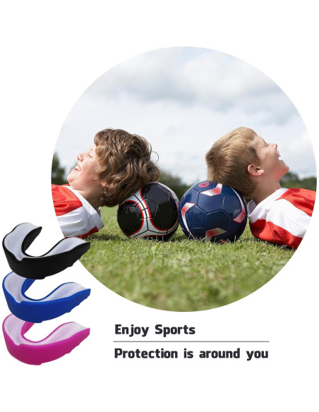 Paquete de 2 Protectores Bucales Deportivos Geodurn para Niños