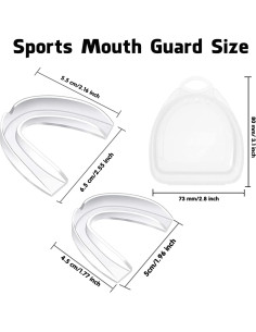 Protector Bucal Deportivo Geodurn 4 Piezas Adulto e Infantil 2