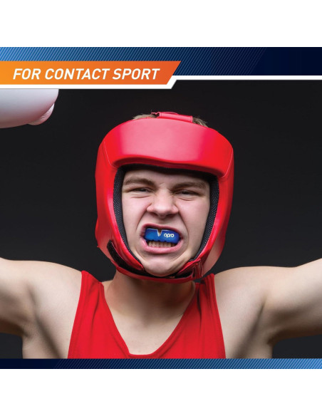 Protector Bucal Deportivo OPRO Marcy Adulto Negro - Ajuste Personalizado