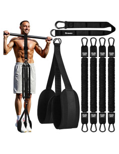 Bandas de Asistencia para Dominadas Ayombo - 4 Niveles de Resistencia