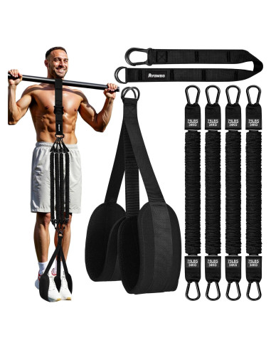 Bandas de Asistencia para Dominadas Ayombo - 4 Niveles de Resistencia