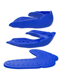 Protector Bucal Shock Doctor 2.4mm Azul para Deportes y Bruxismo