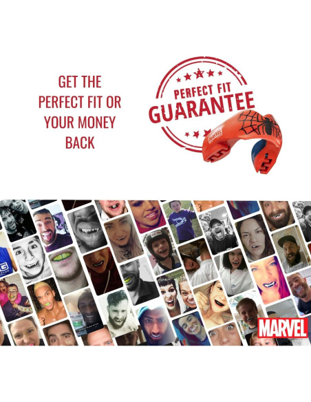 Protector Bucal Deportivo Safejawz Spider-Man para Frenos - Ajustable