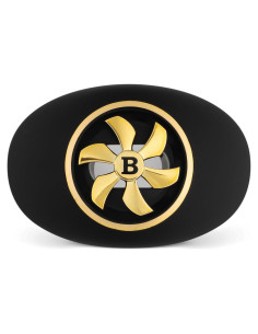 Protector Bucal de Fútbol Battle Sports Oxygen Spinner - Negro/Dorado