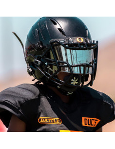 Protector Bucal de Fútbol Battle Sports Oxygen Spinner - Negro/Dorado 2